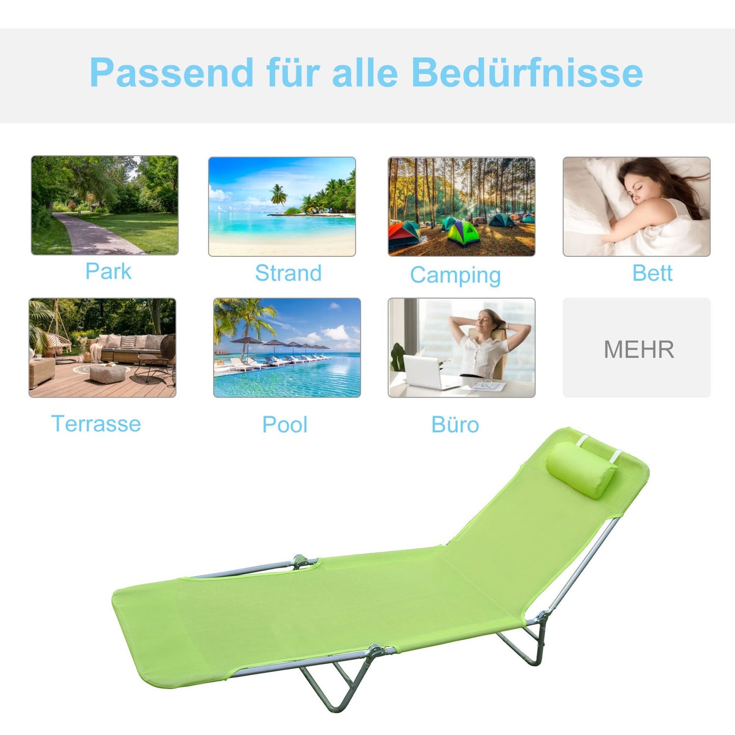 Lounger - 4 colors, indoor/outdoor lounge chair