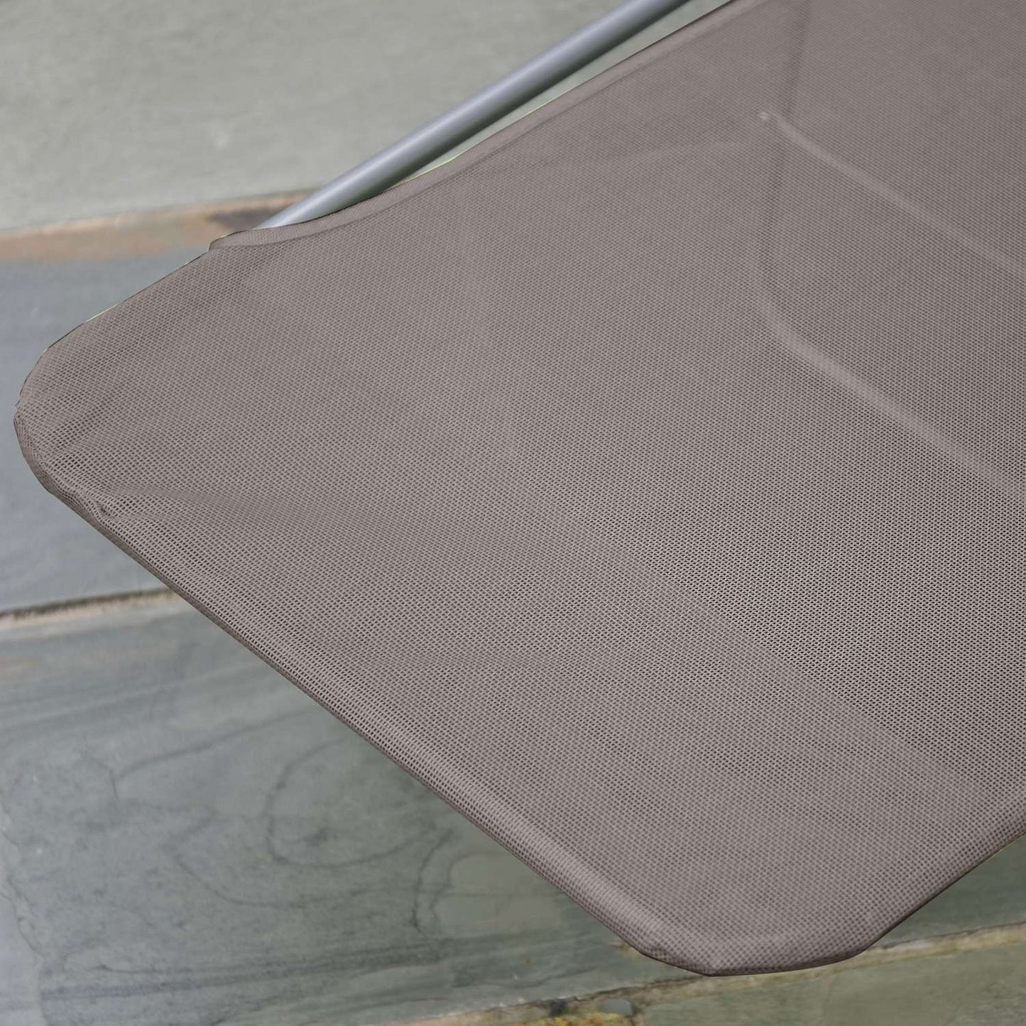 Outdoor sun lounger, brown – Garden and terrace relaxation