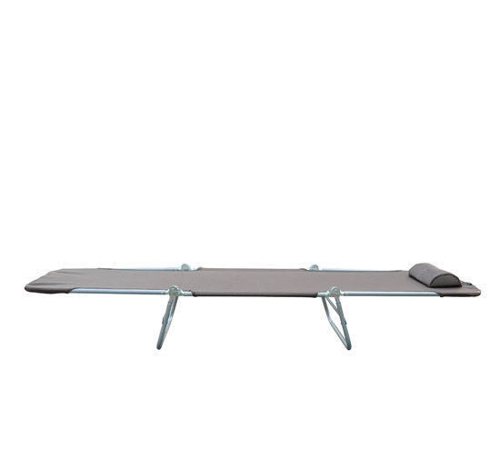 Outdoor sun lounger, brown – Garden and terrace relaxation