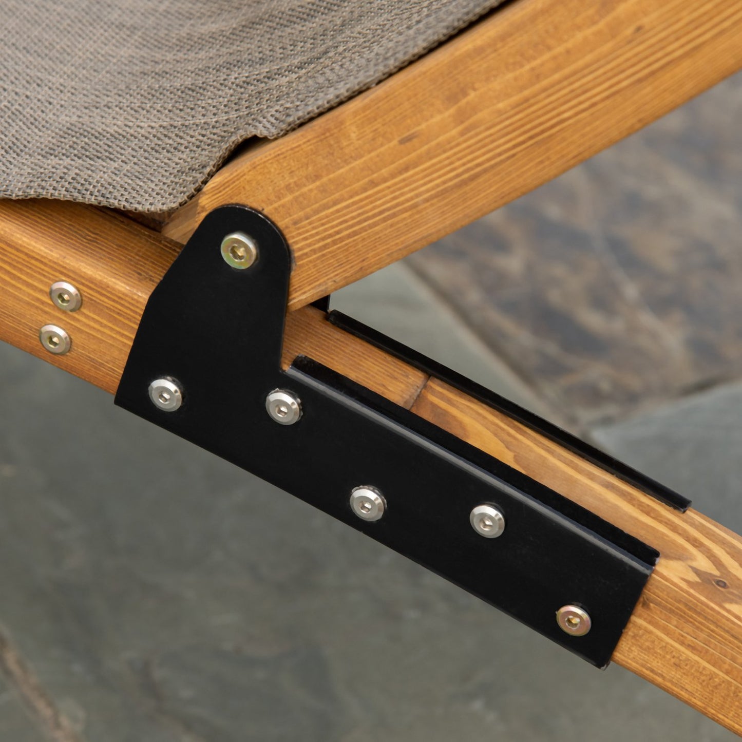 Deckchair, adjustable weatherproof deckchair with cushion