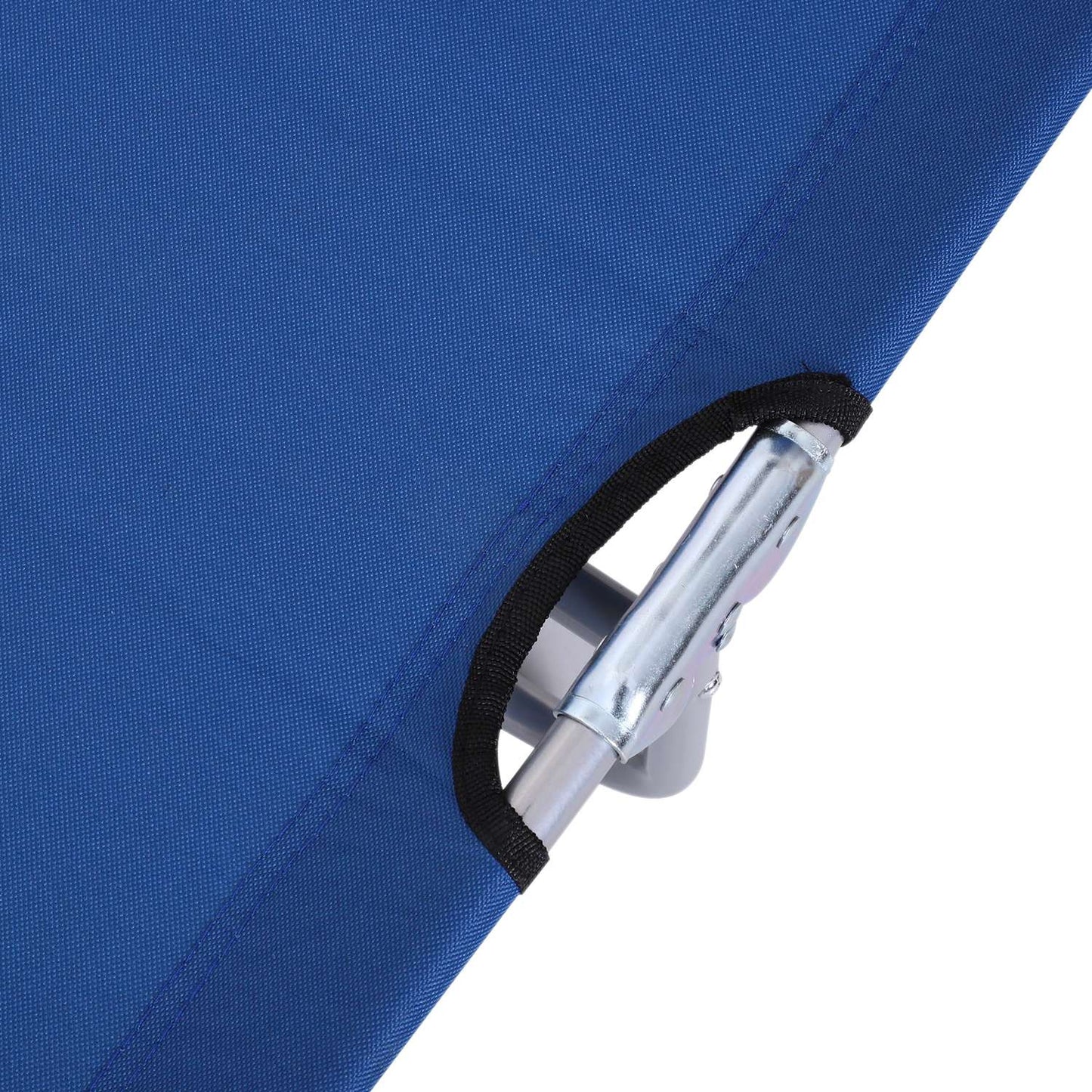 Adjustable folding sun lounger with canopy - Oxford fabric