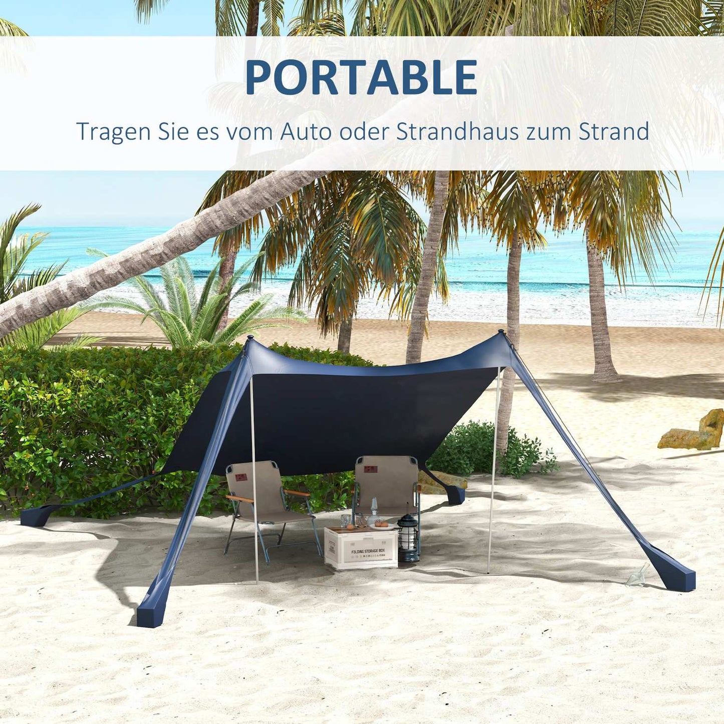 Waterproof sunscreen with UV protection for camping