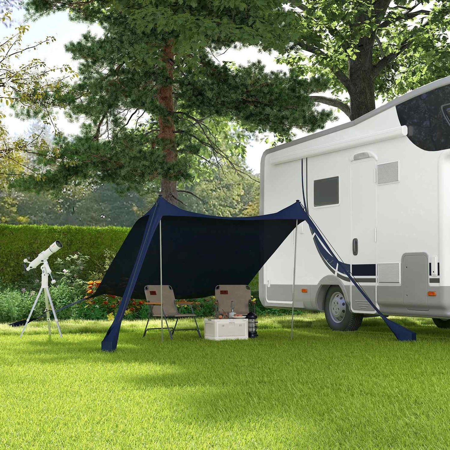 Waterproof sunscreen with UV protection for camping