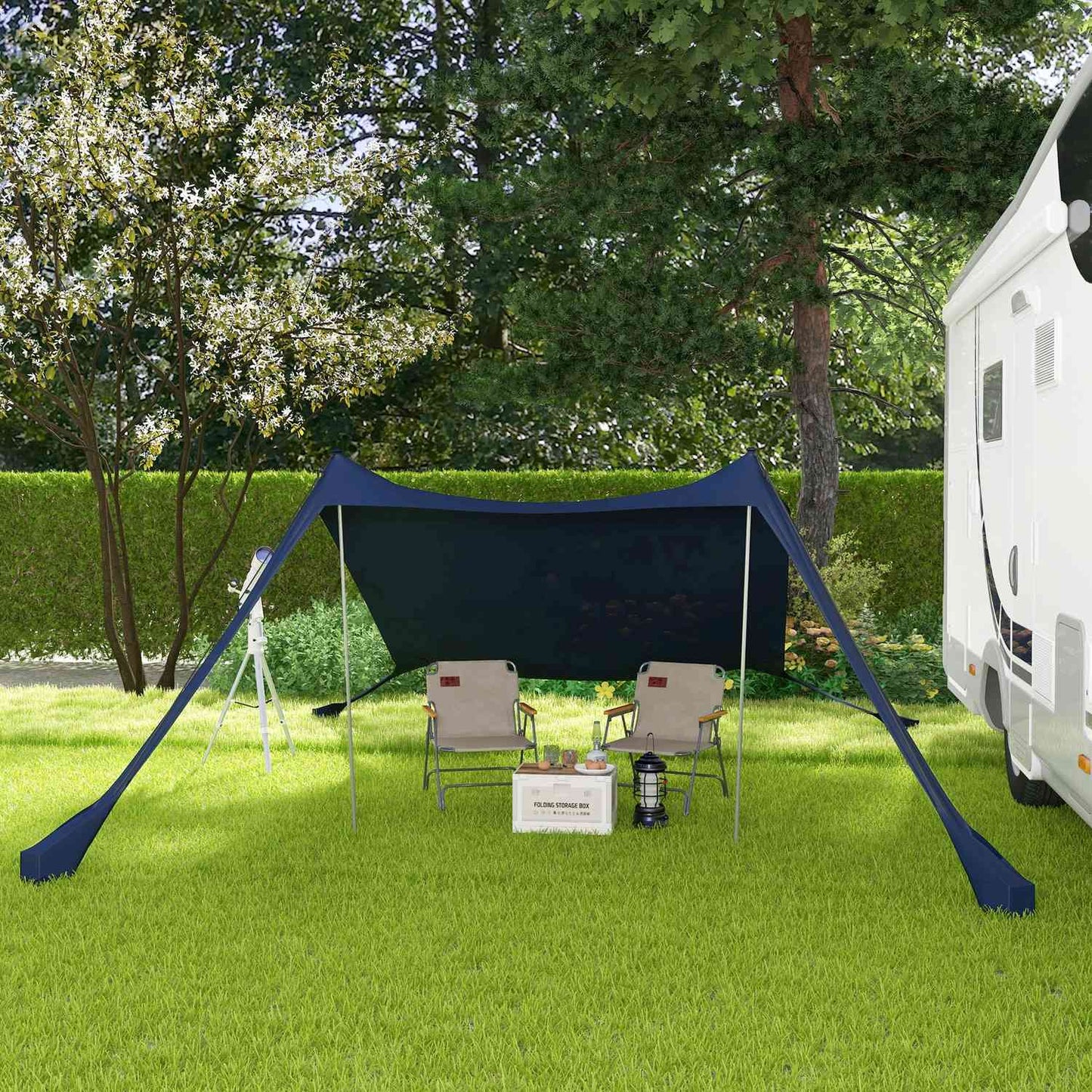 Waterproof sunscreen with UV protection for camping
