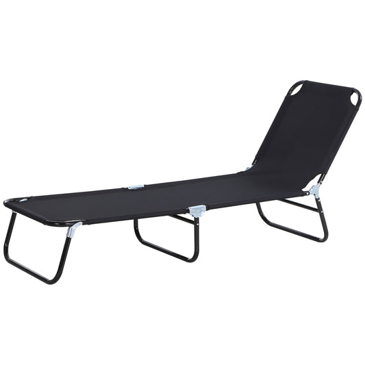 Adjustable deck chair for garden or balcony - 188 x 56 x 28 cm