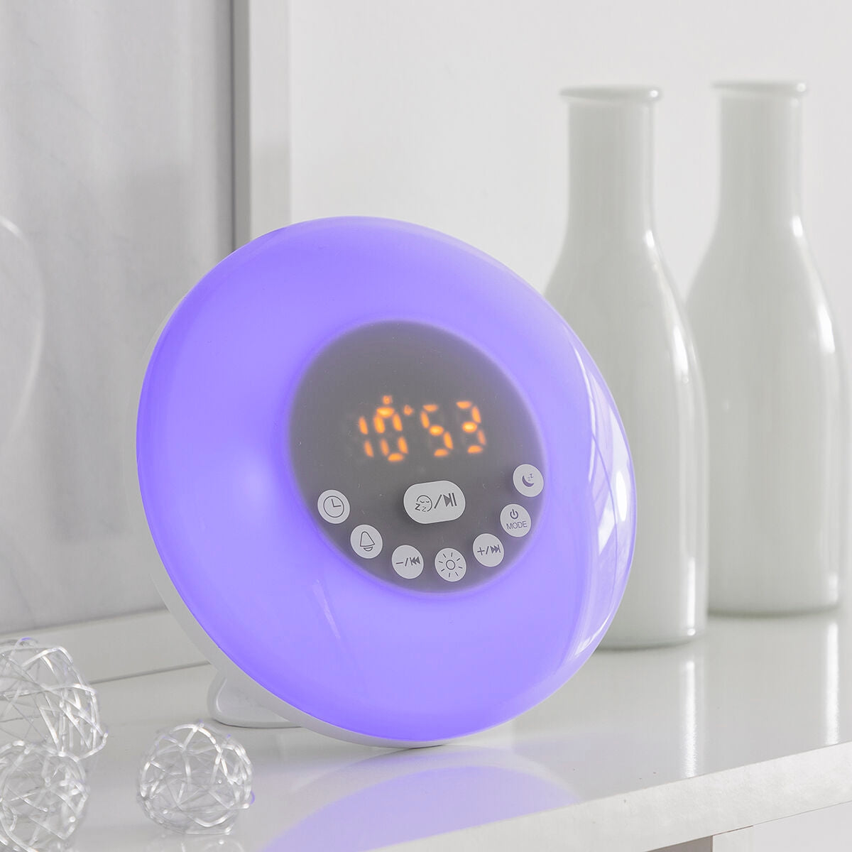 Sunrise Alarm Clock with Speaker Slockar InnovaGoods