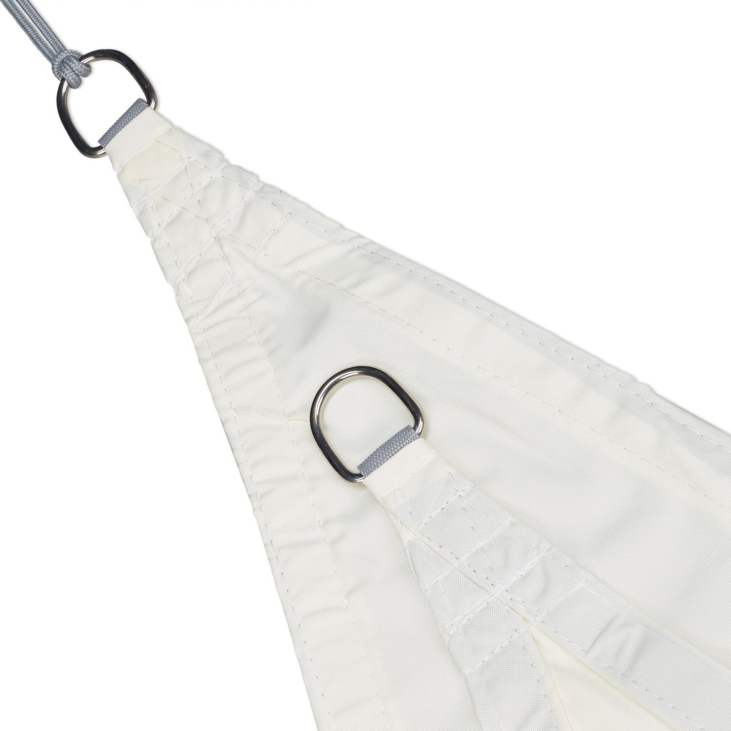 Sun sail polyester triangular cream colored