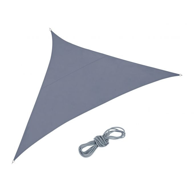 Sun sail polyester triangular dark grey