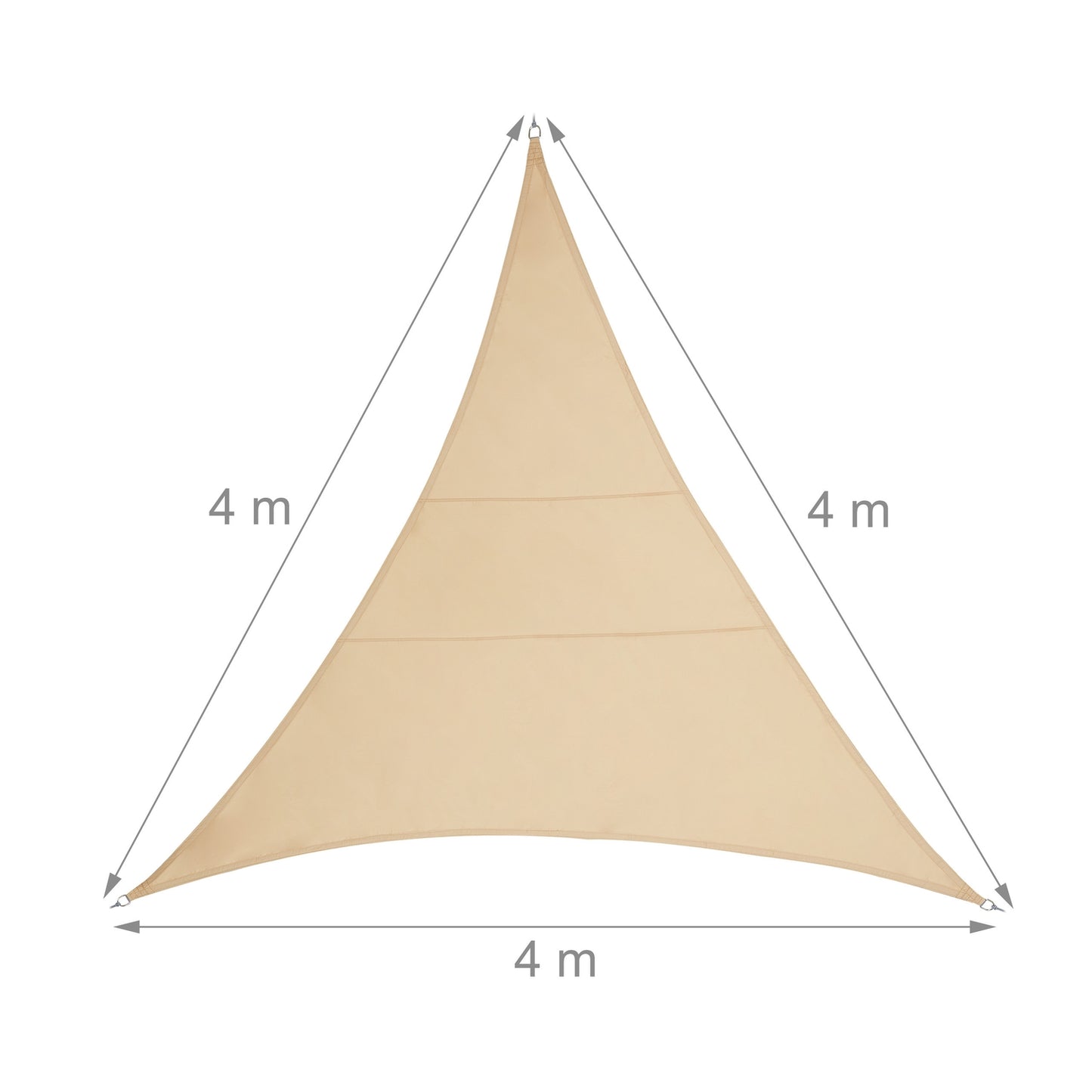 Sun sail polyester triangular sand