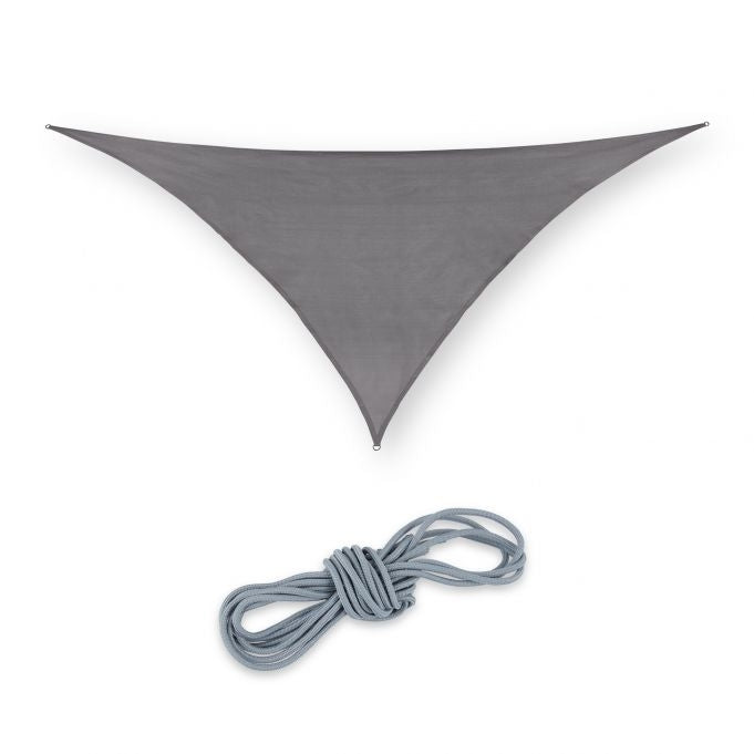 Sun sail polyethylene triangular gray