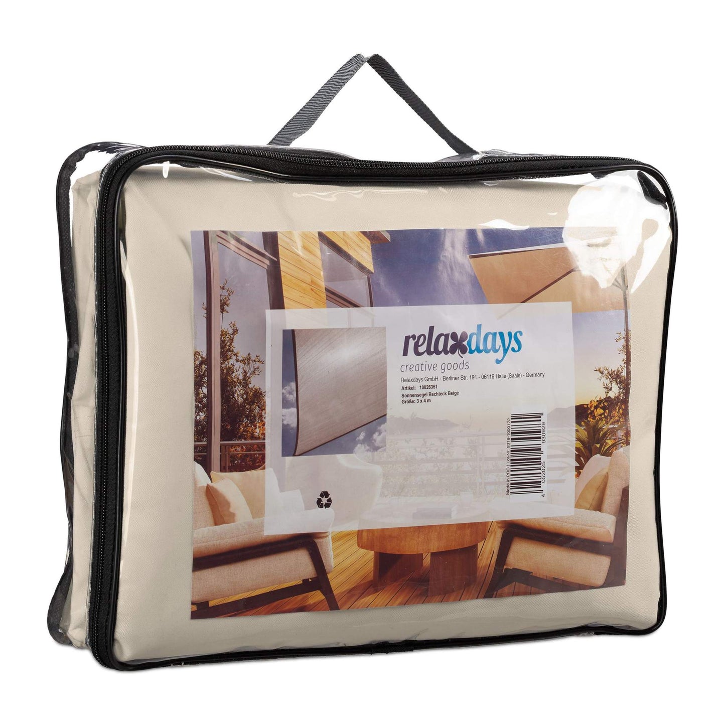 Sun sail rectangular beige