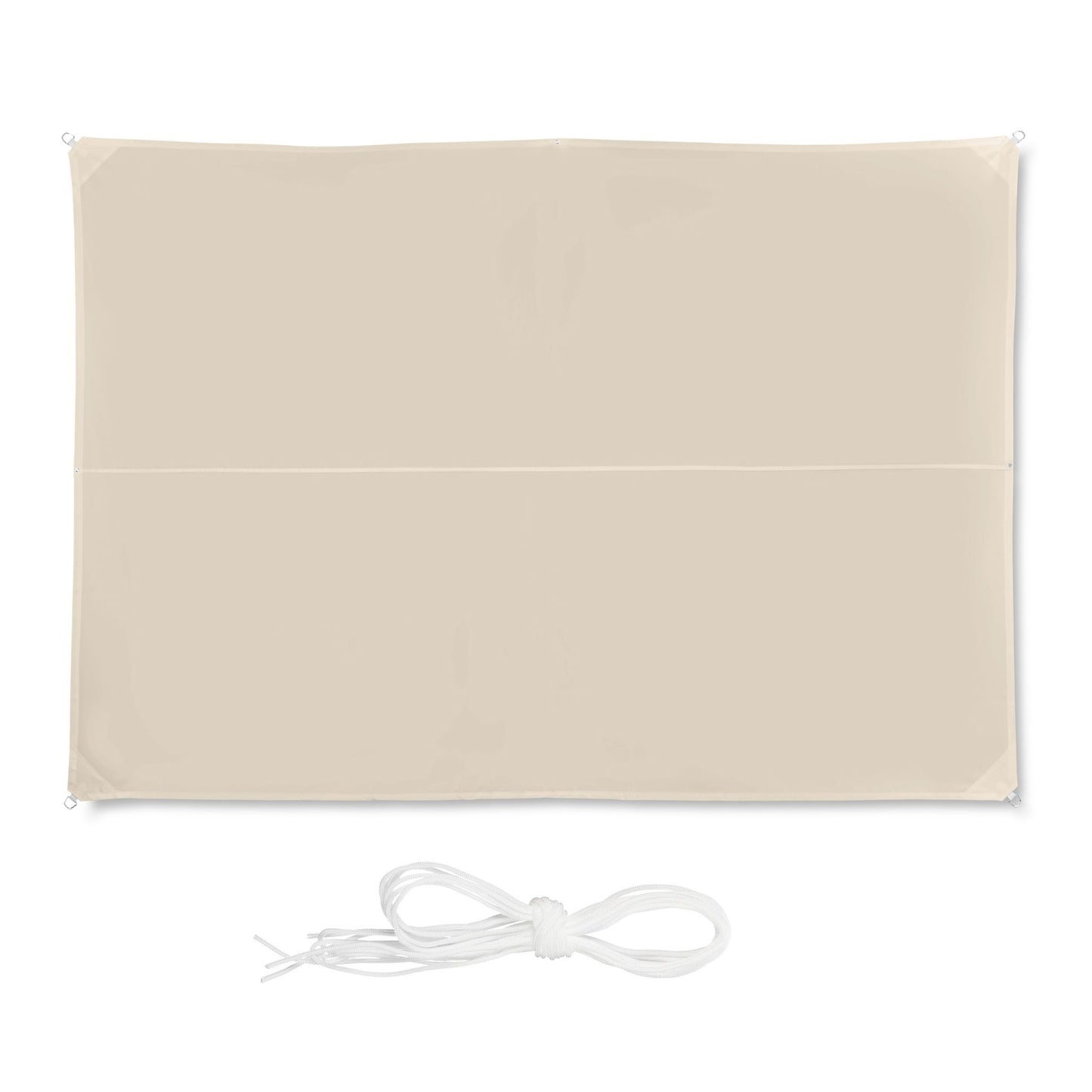 Sun sail rectangular beige
