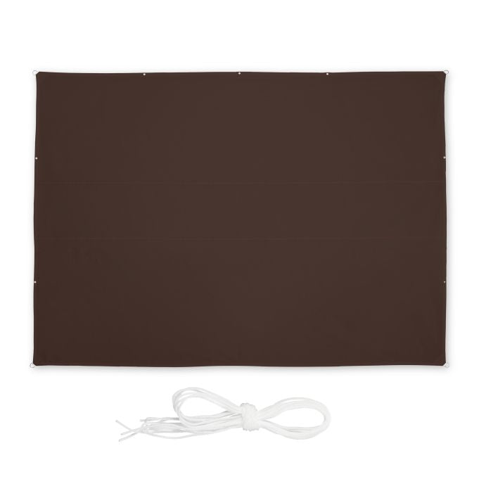 Sun sail rectangular brown