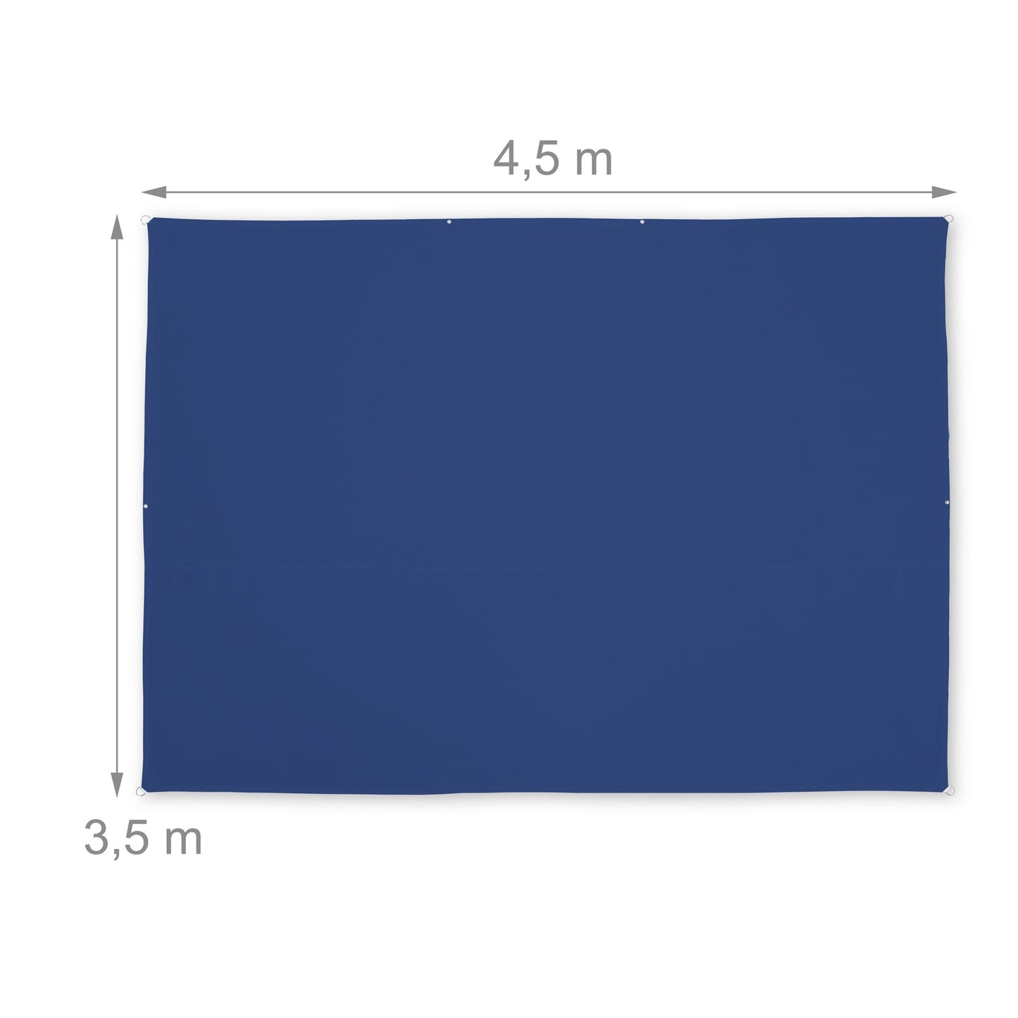 Sun sail rectangular brown