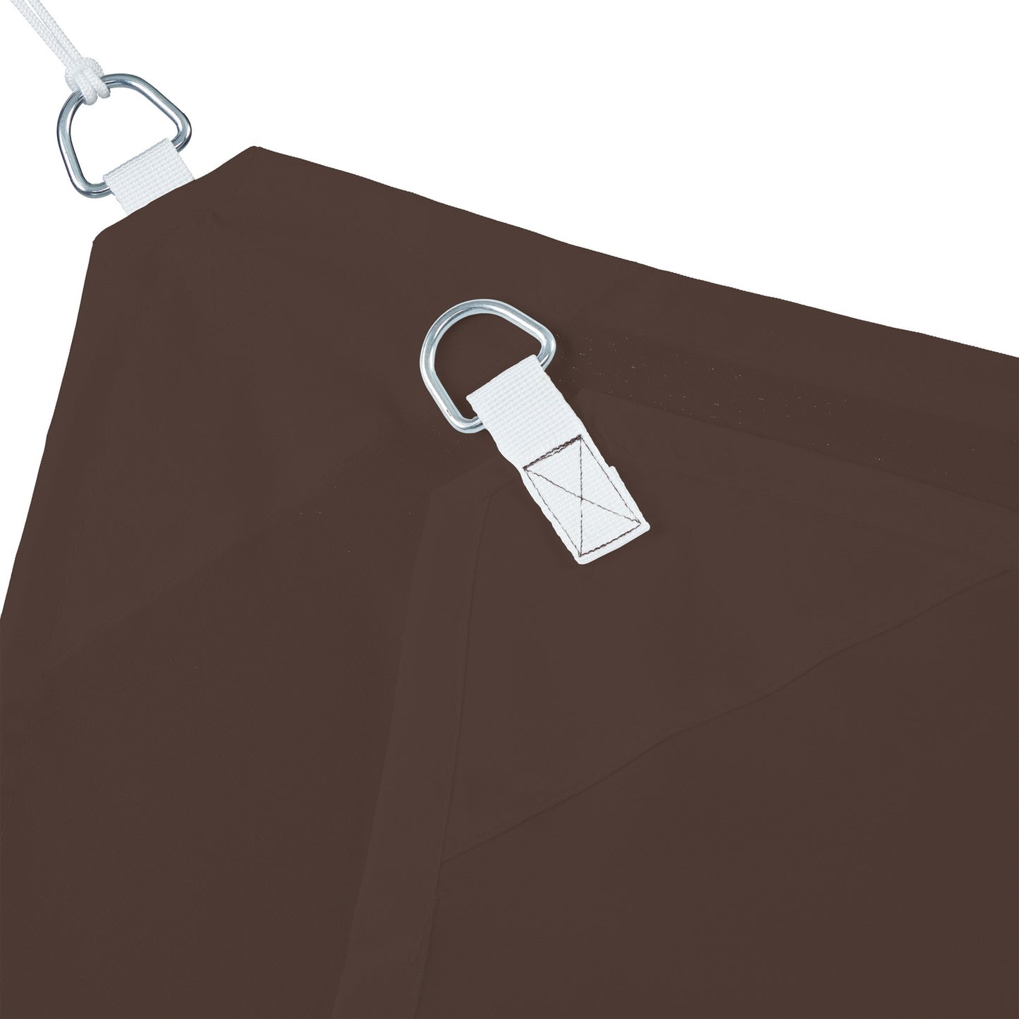 Sun sail rectangular brown