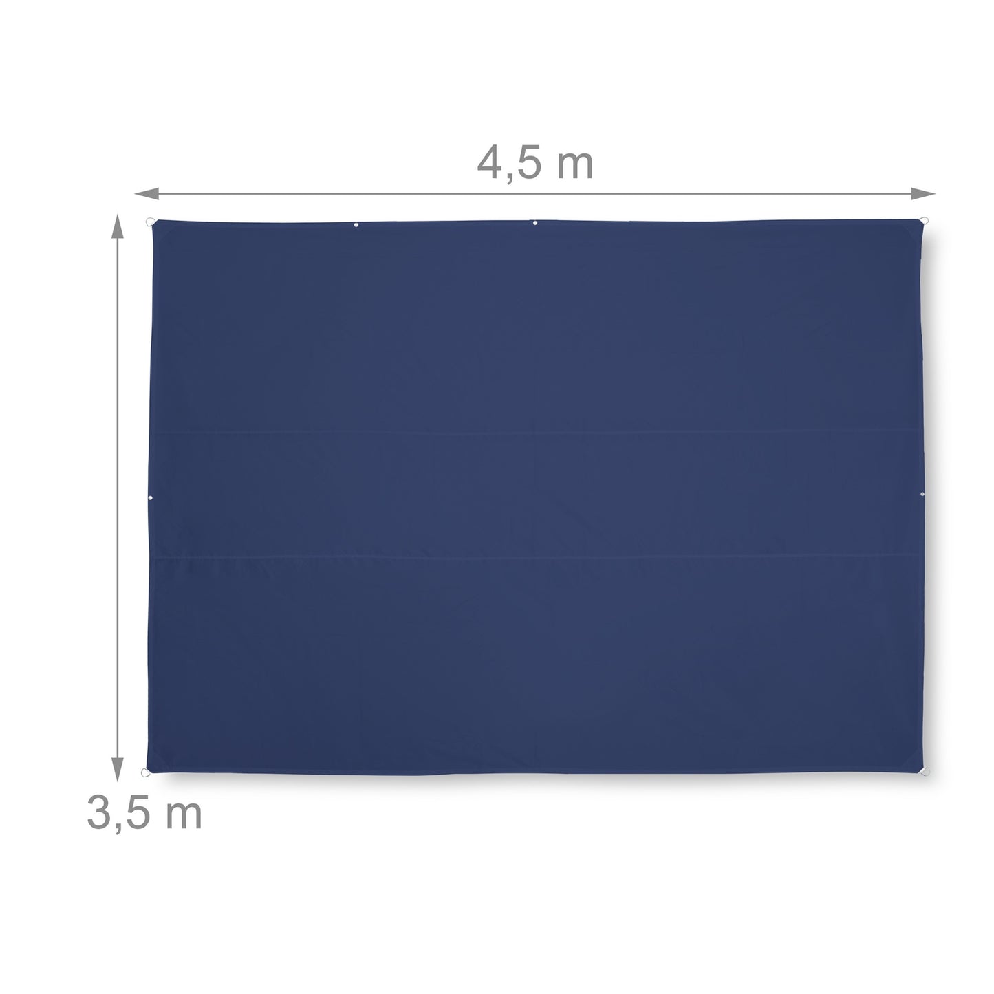 Sun sail rectangular dark blue