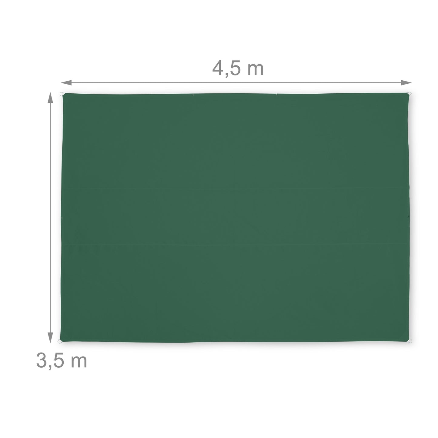 Sun sail rectangular green