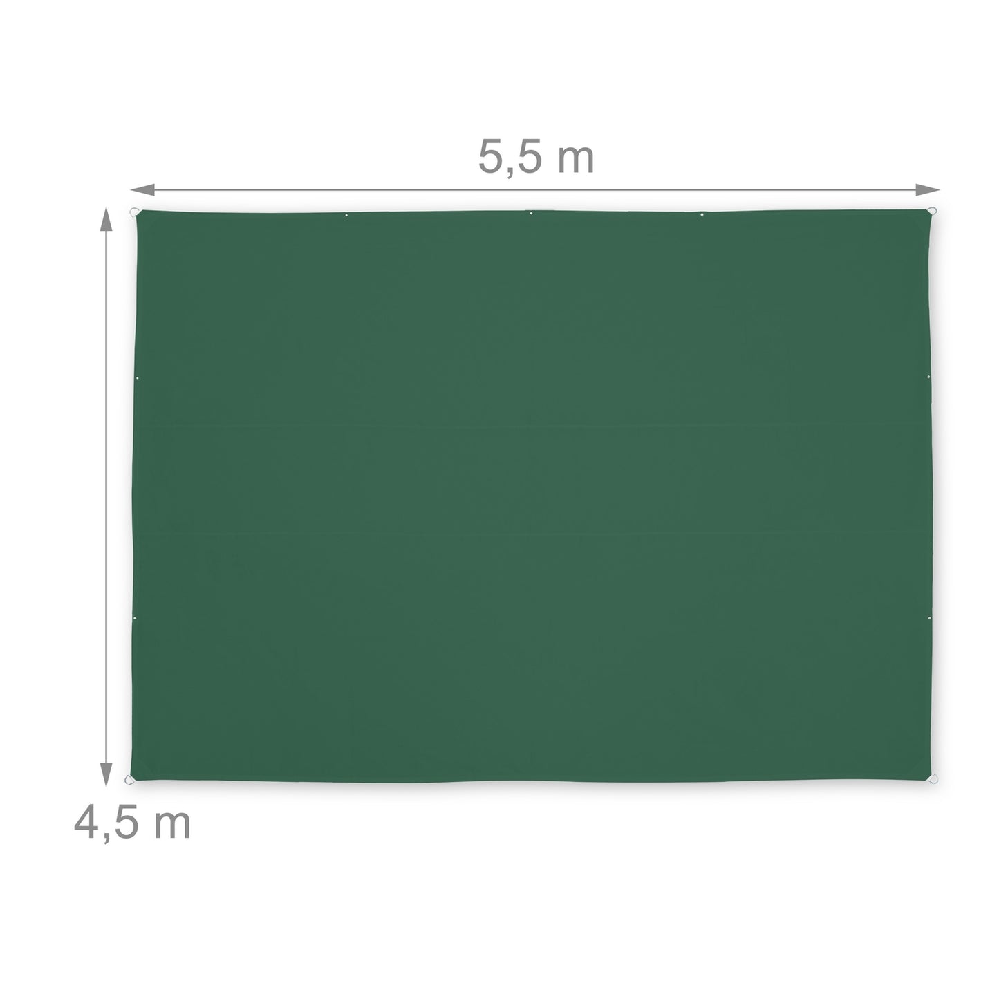 Sun sail rectangular green