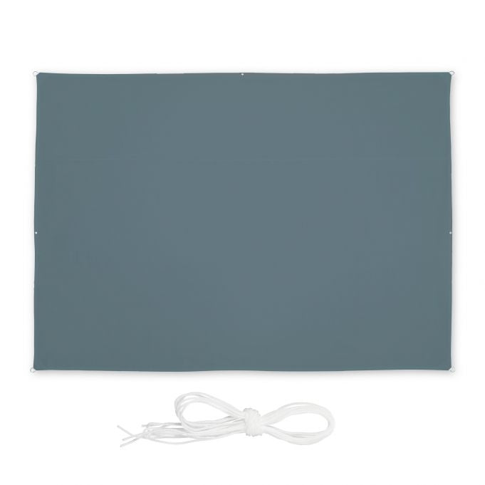 Sun sail rectangular grey
