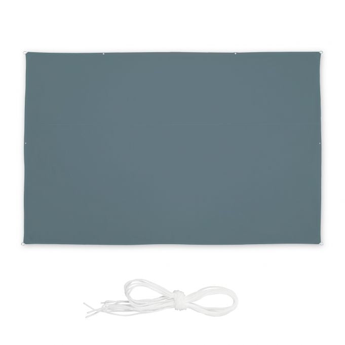 Sun sail rectangular grey