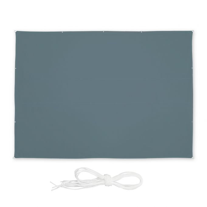 Sun sail rectangular grey