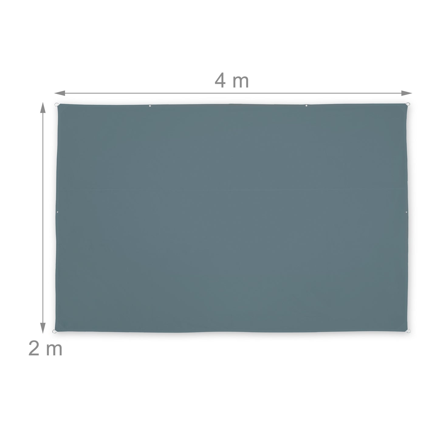 Sun sail rectangular grey