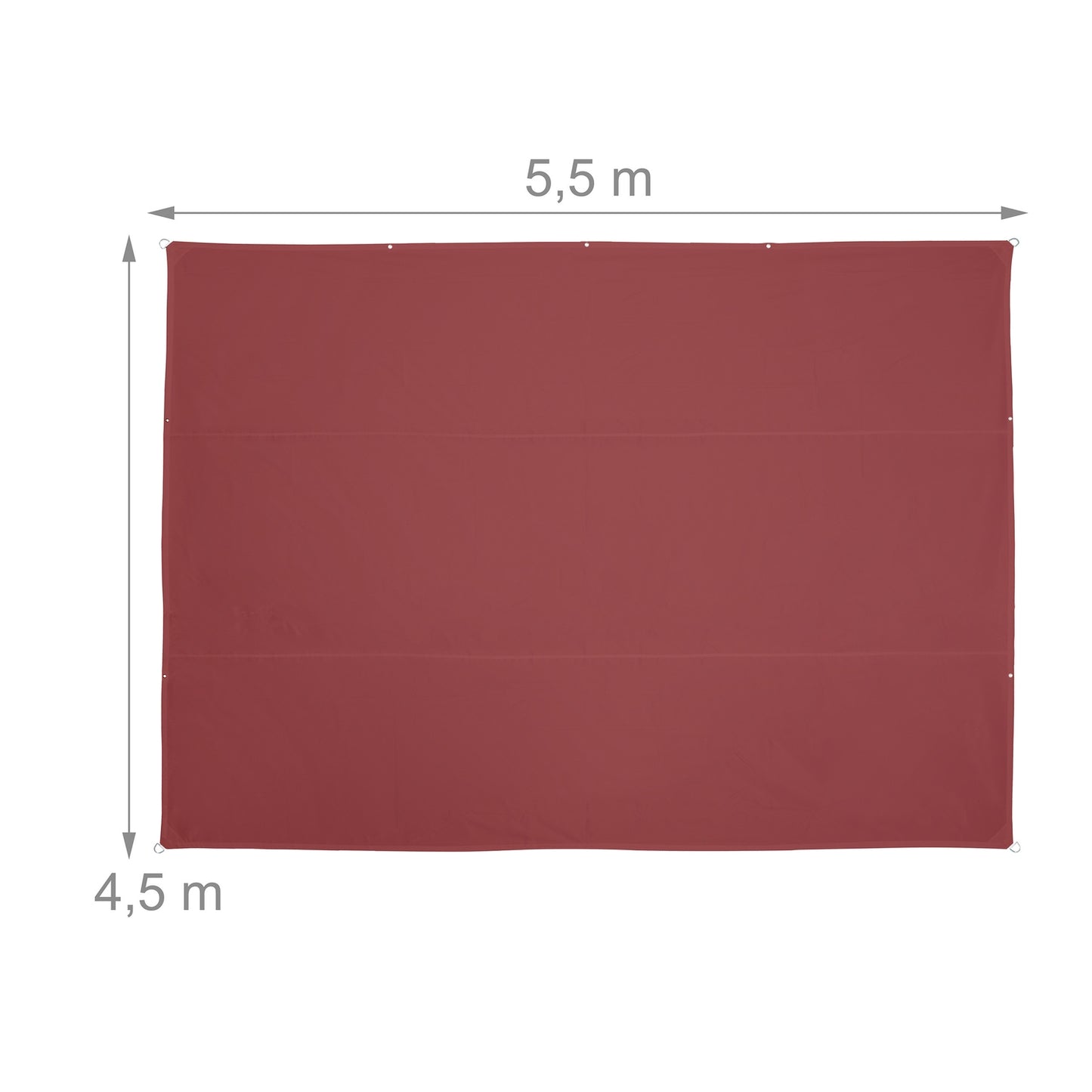 Sun sail rectangular maroon