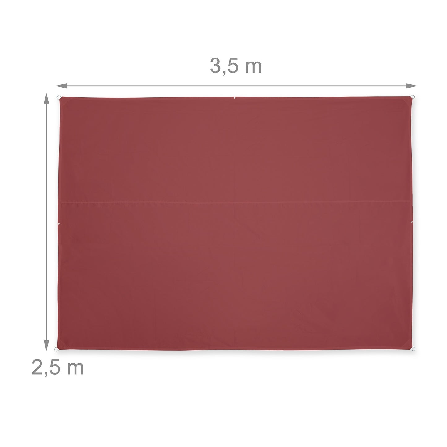 Sun sail rectangular maroon