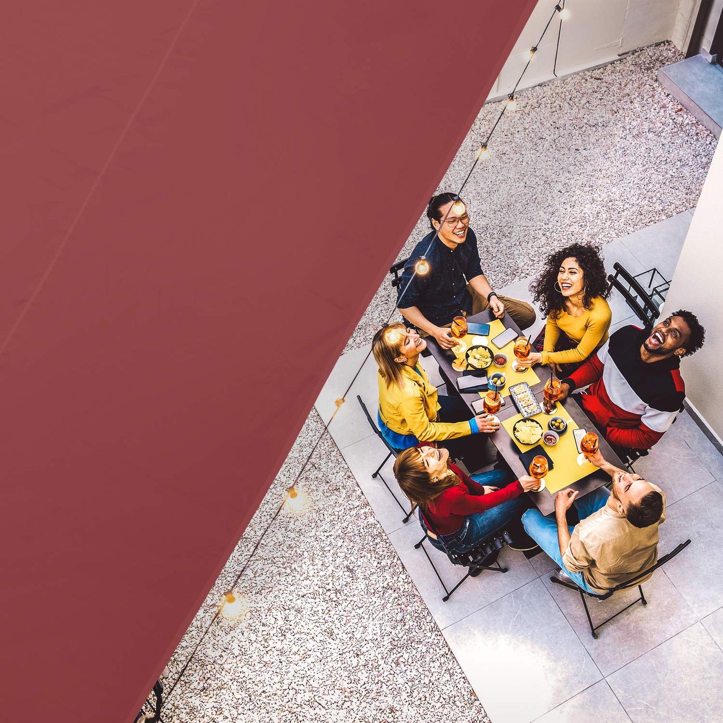 Sun sail rectangular maroon