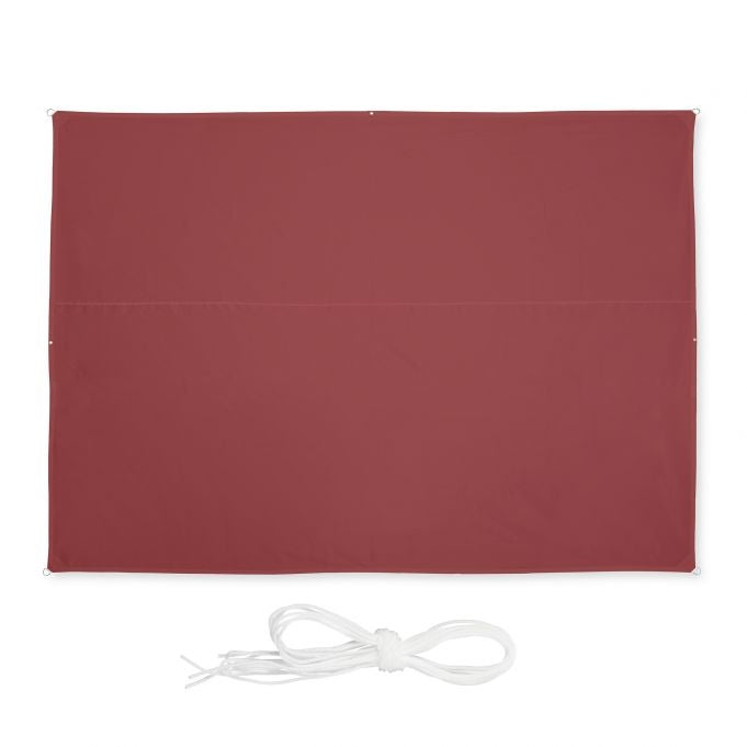 Sun sail rectangular maroon