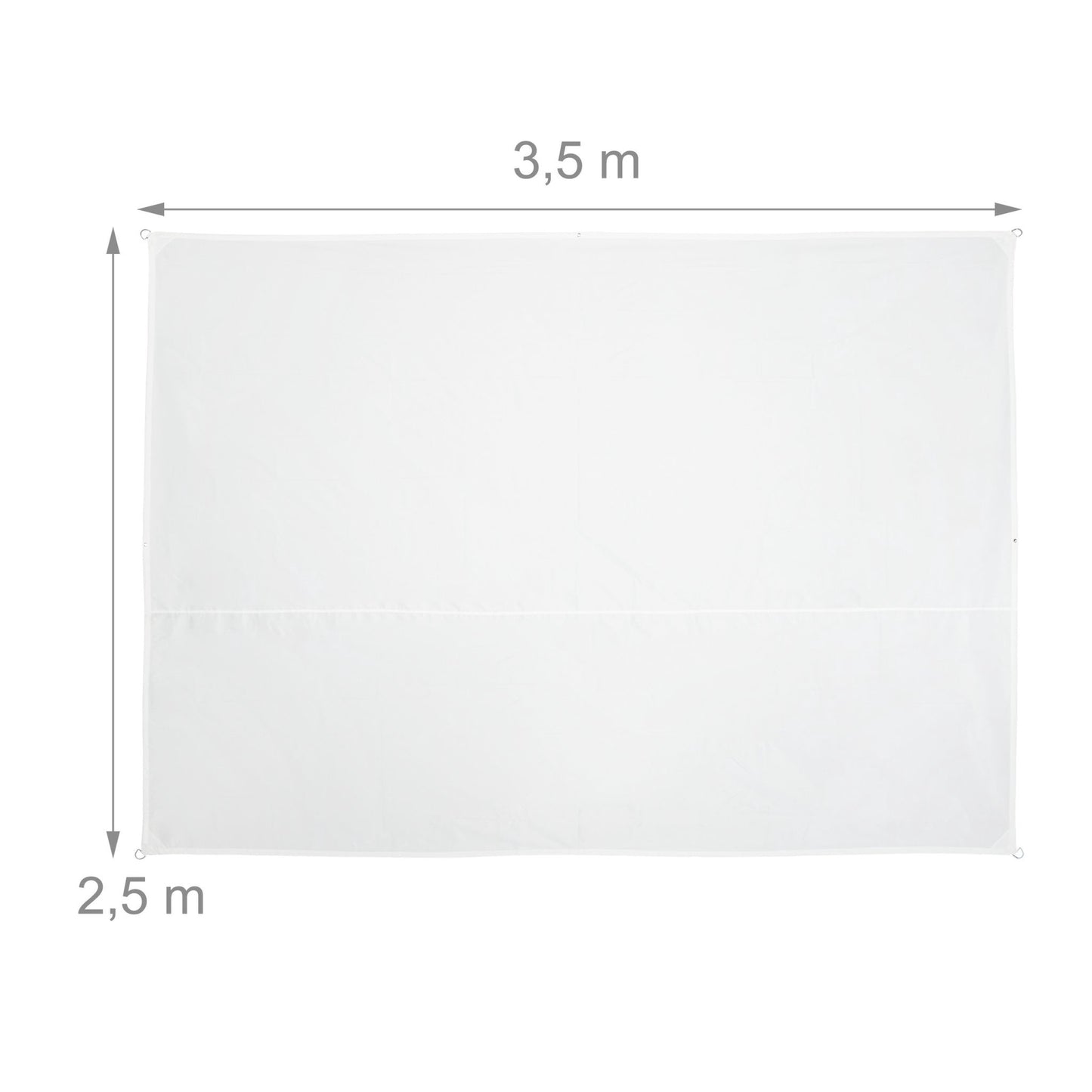 Sun sail rectangular white