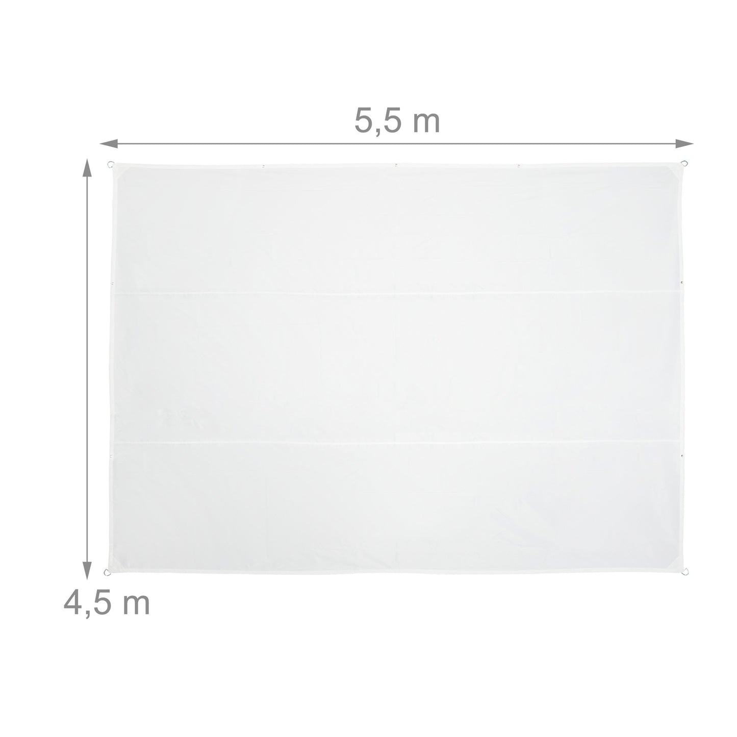 Sun sail rectangular white