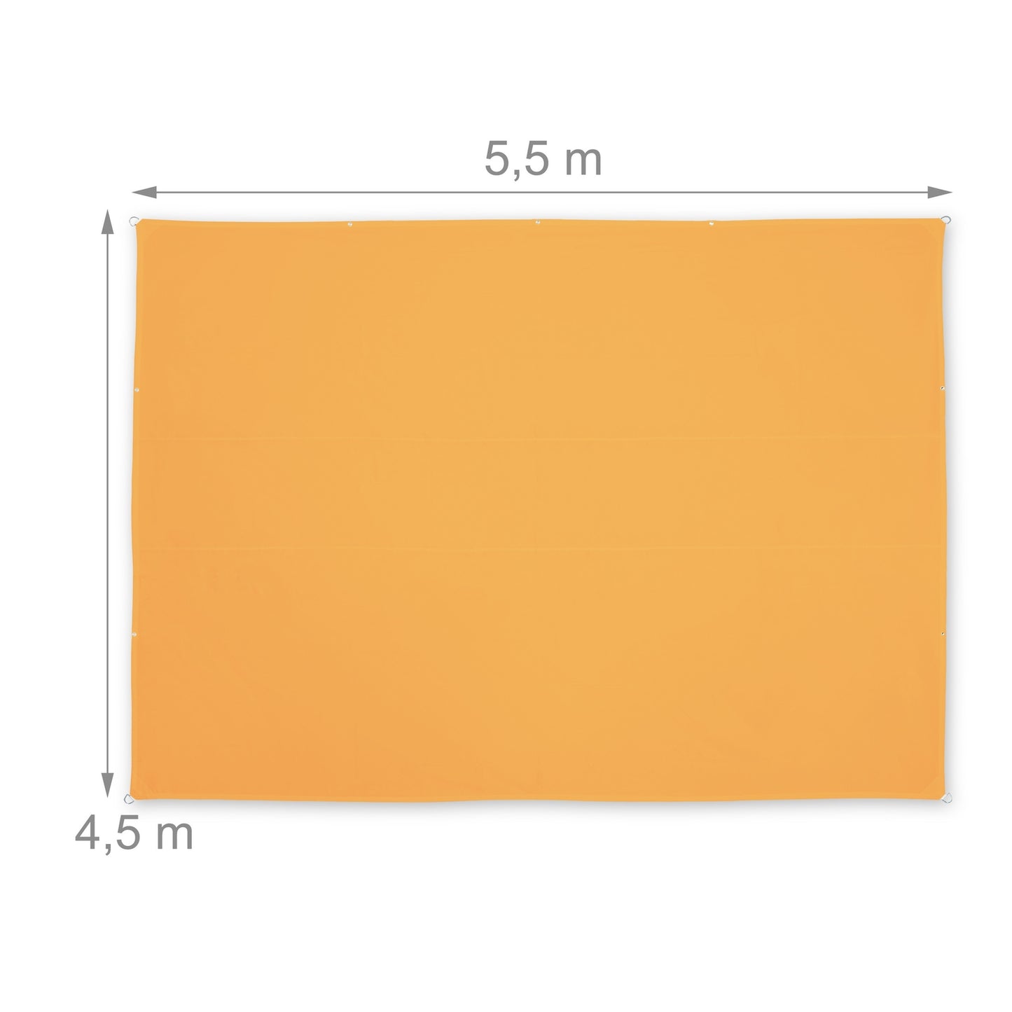 Sun sail rectangular yellow