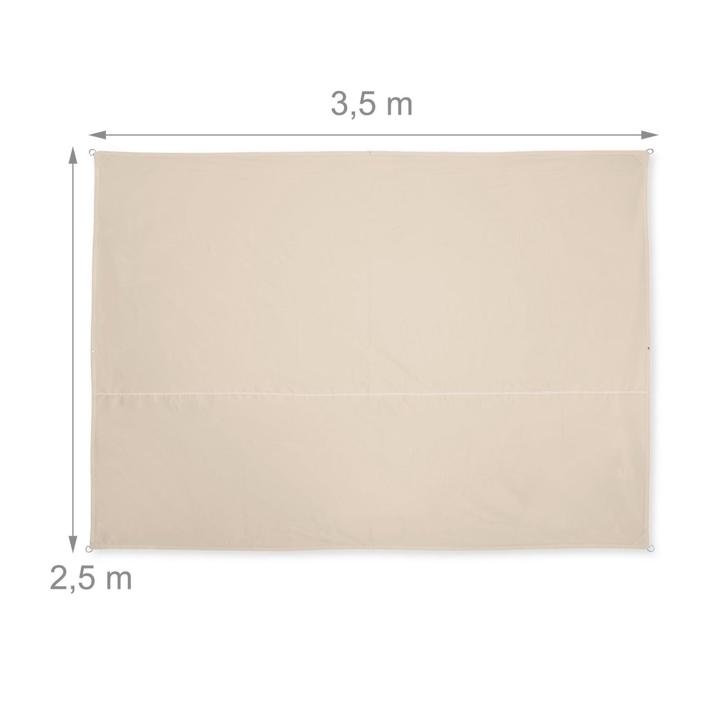 Sun sail rectangular yellow