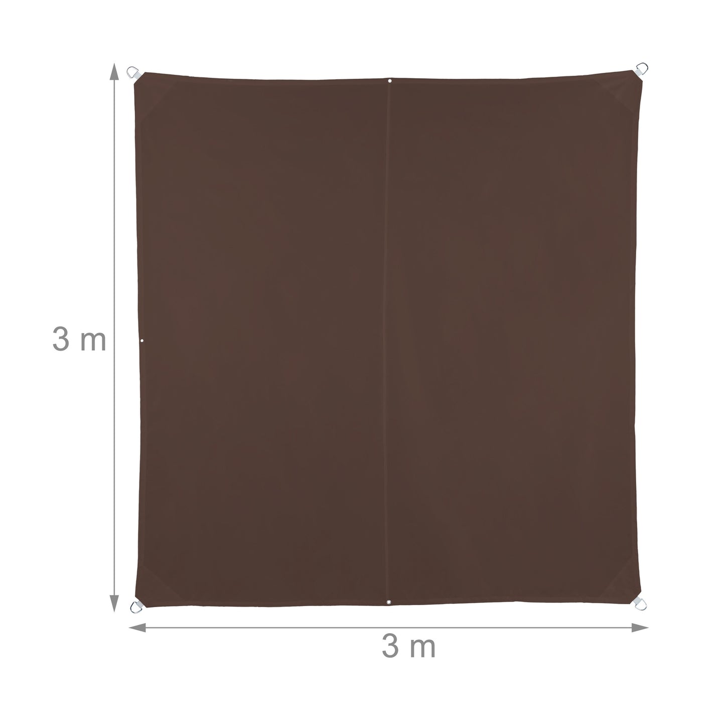Sun sail square brown