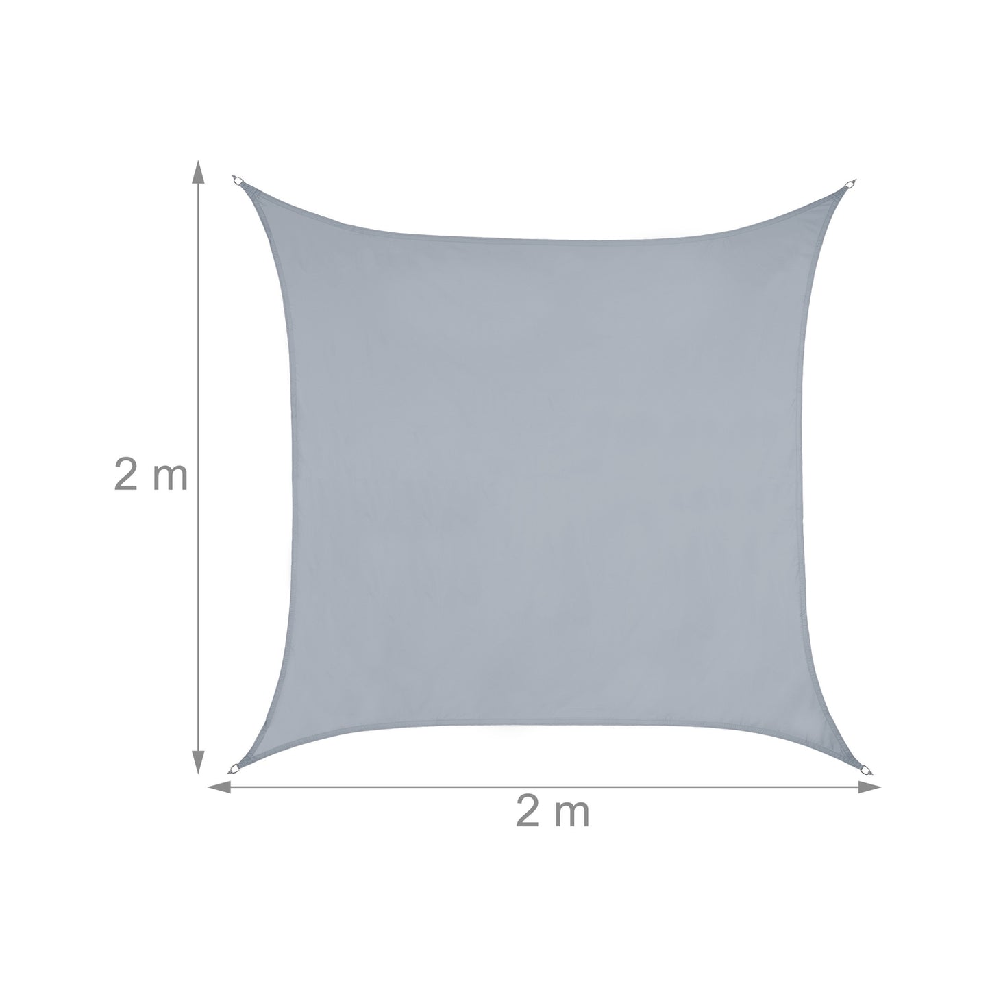 Sun sail square light grey