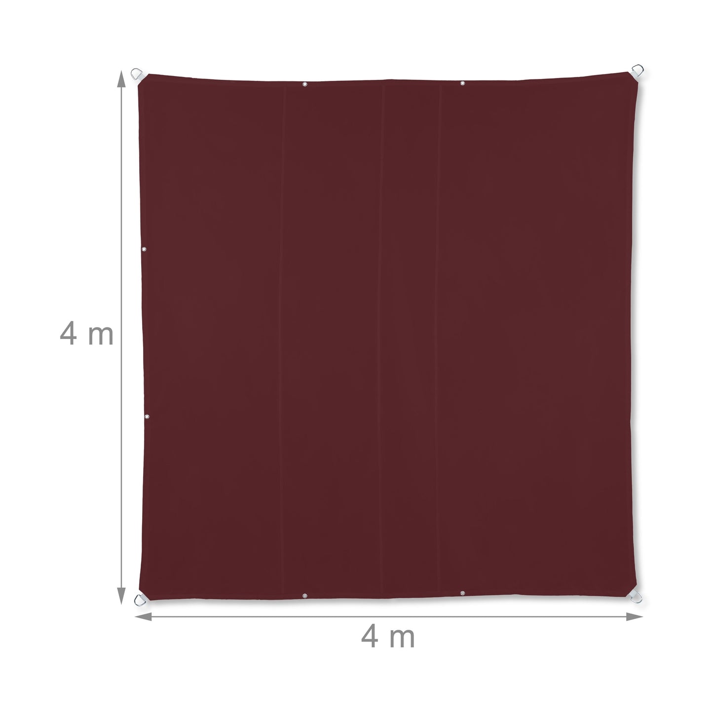 Sun sail square maroon