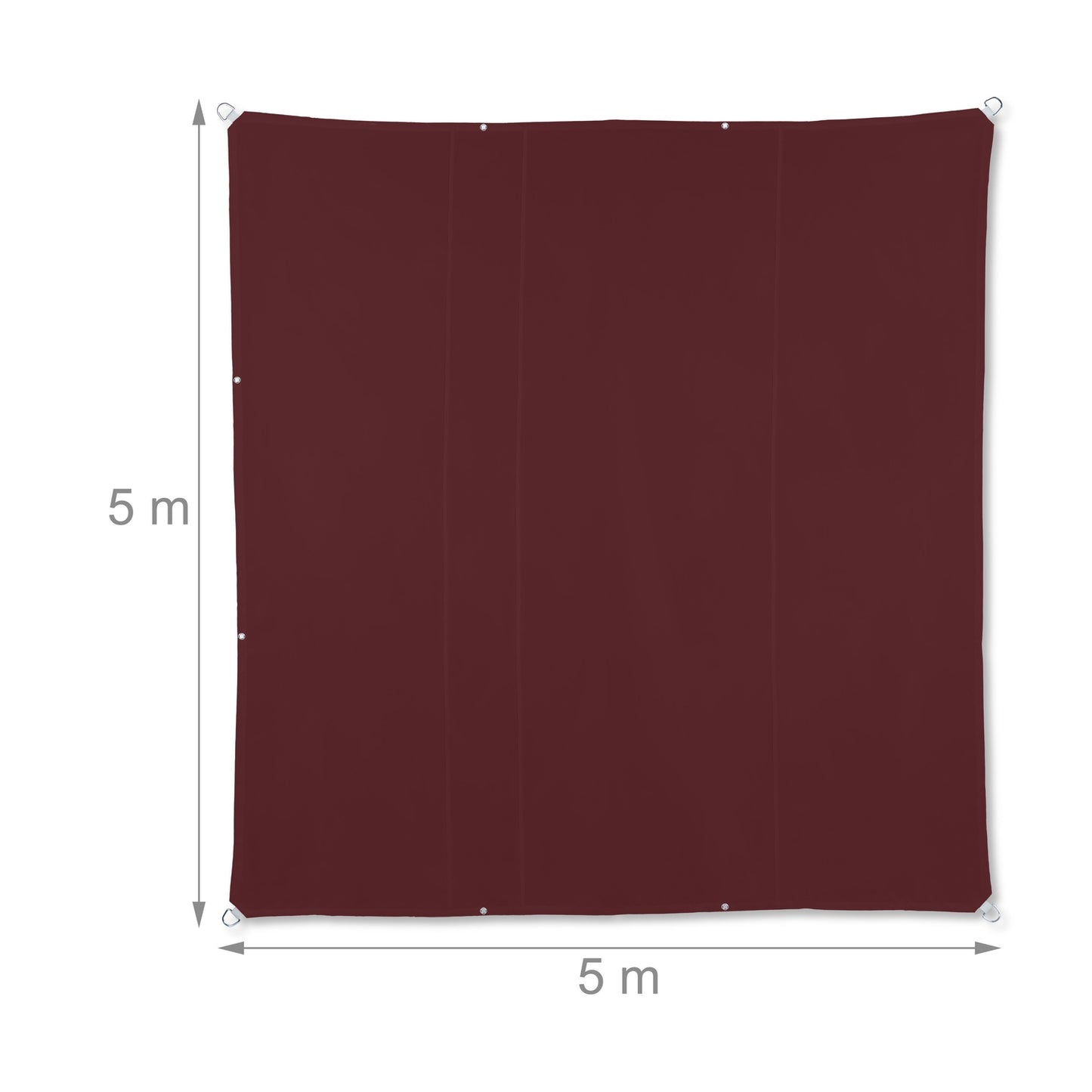 Sun sail square maroon