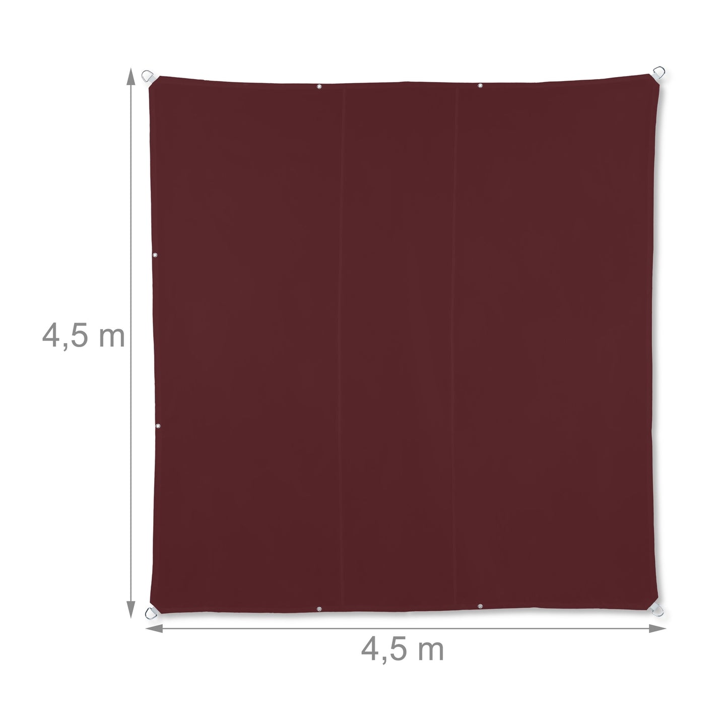 Sun sail square maroon