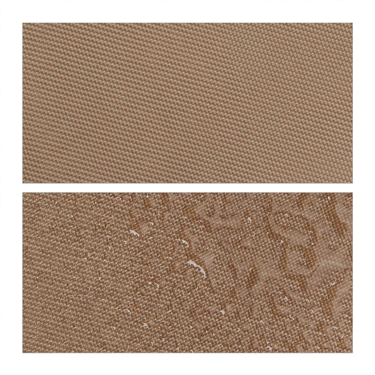 Sun sail triangular coffee brown