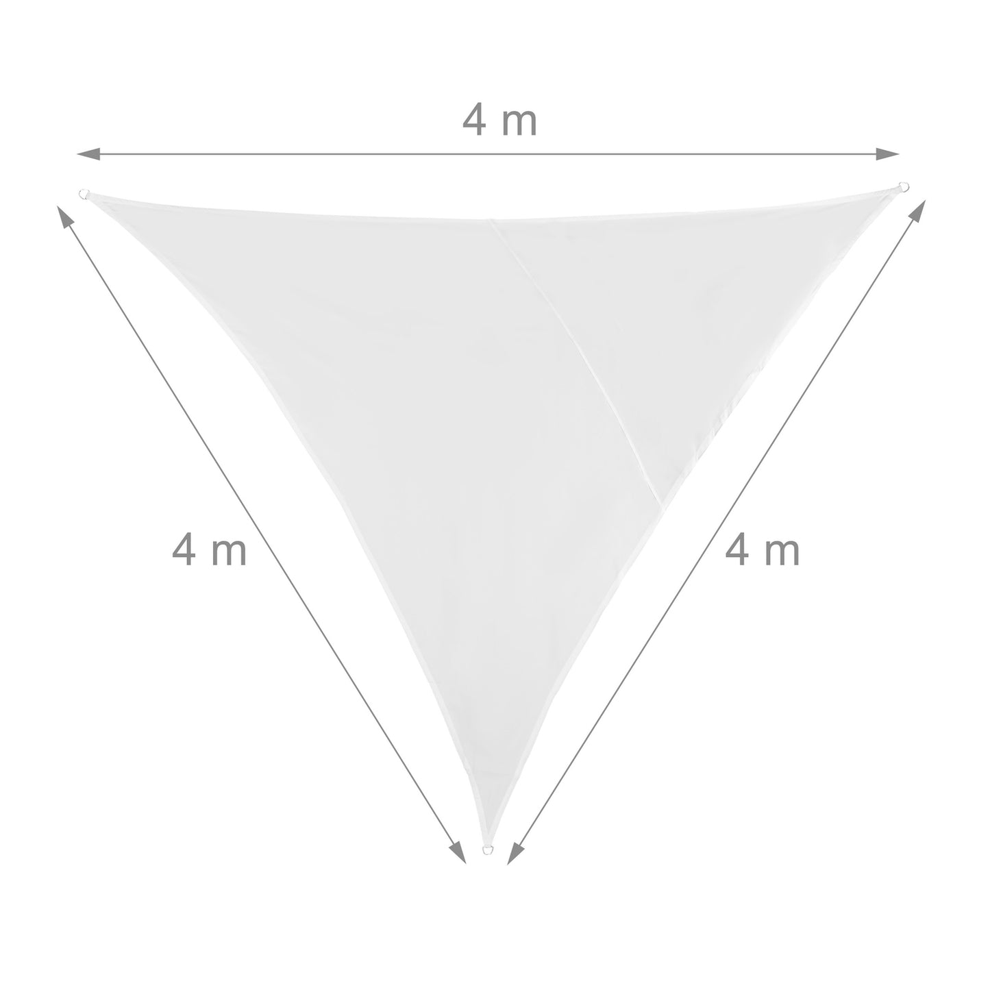 Sun sail triangular white