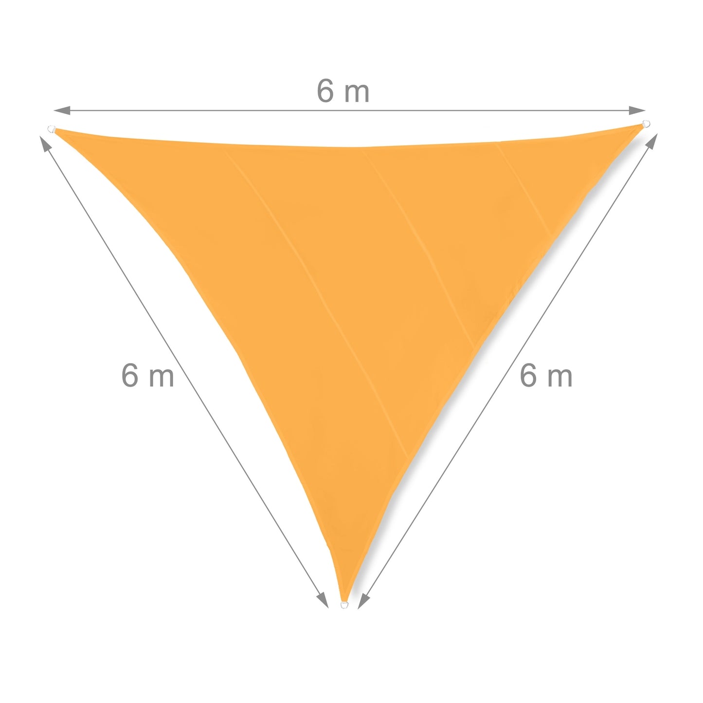 Sun sail triangular yellow