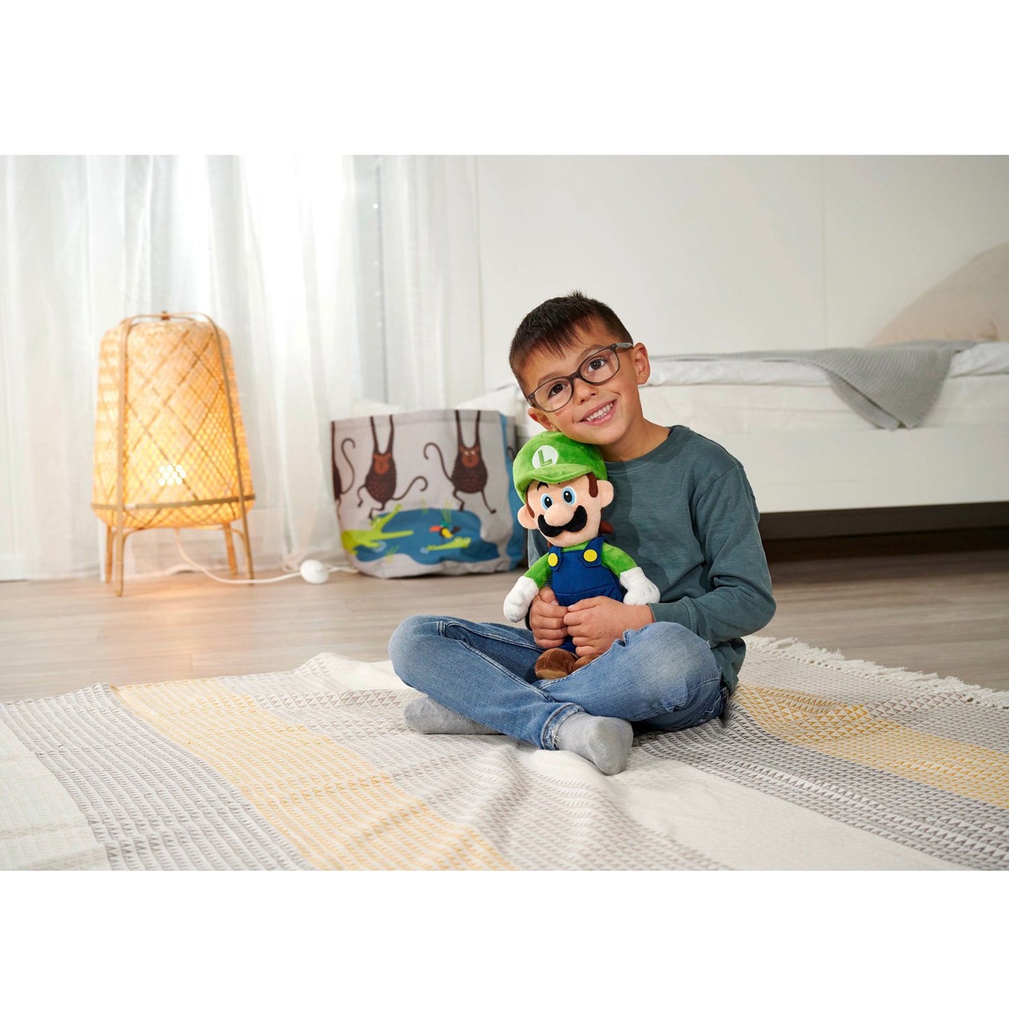 Super Mario, Luigi Stuffed Animal (30cm)