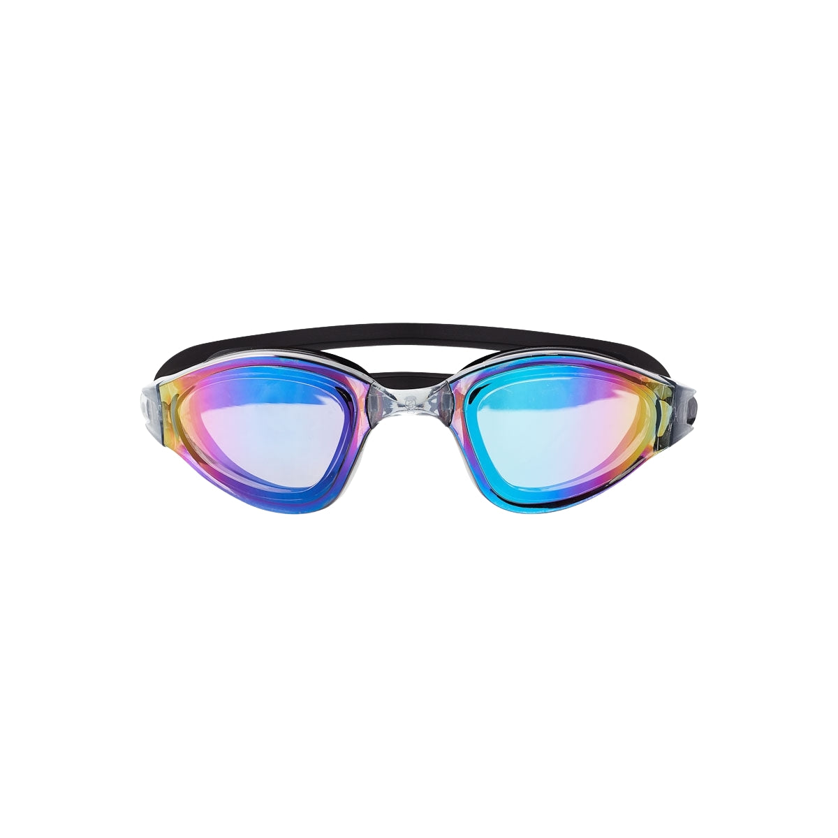 Swimming Goggles, Black/Rainbow, Anti-Fog, UV Protection
