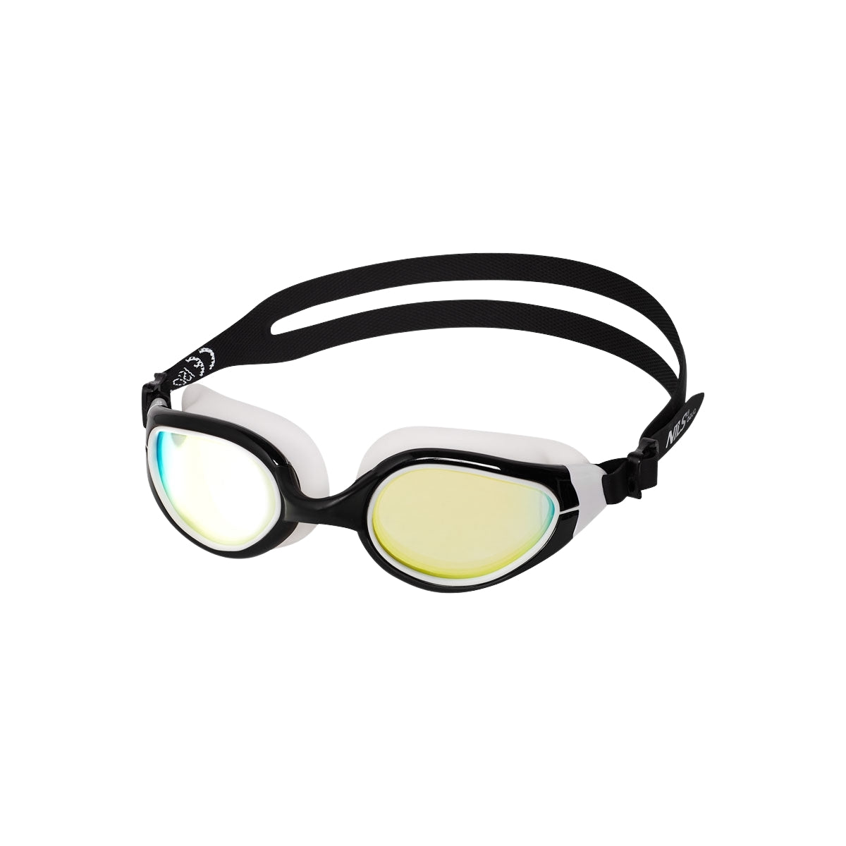Swimming Goggles, Black/White, Anti-Fog, UV Protection