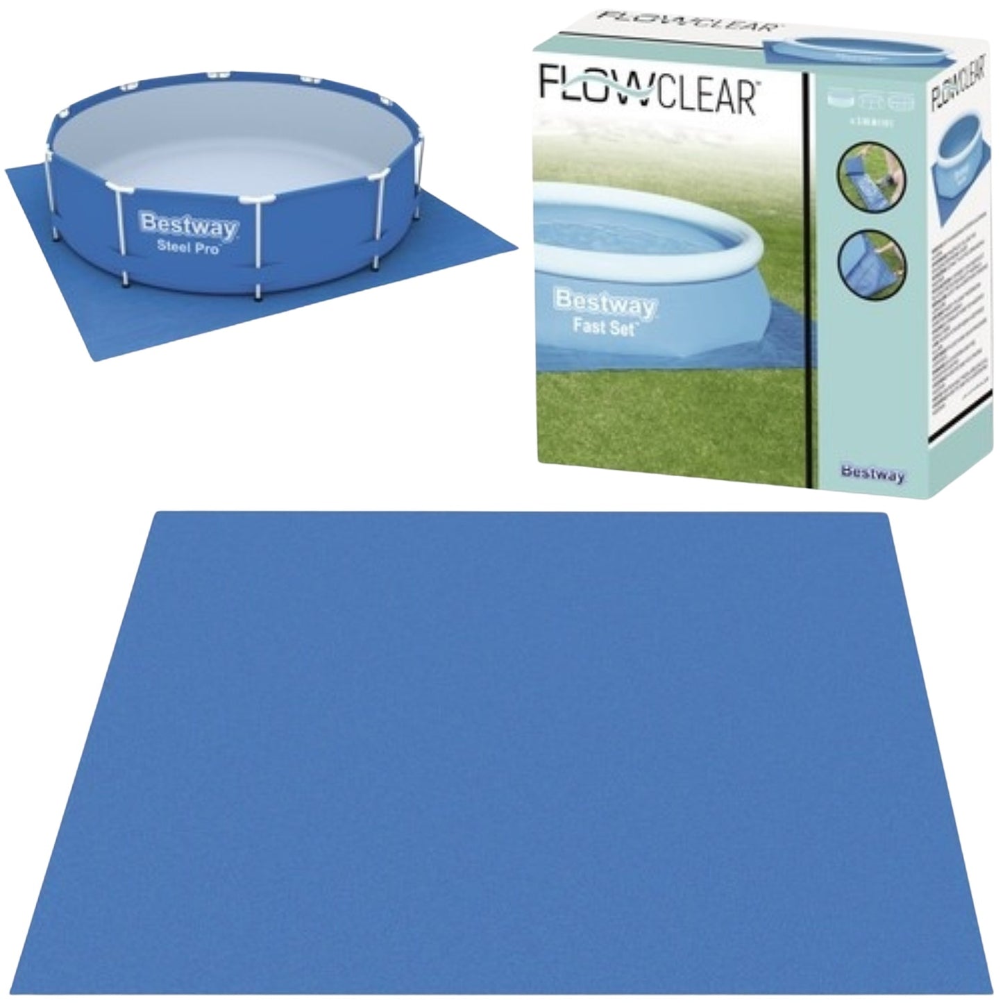 Swimming mat 335x335cm - BESTWAY 58001
