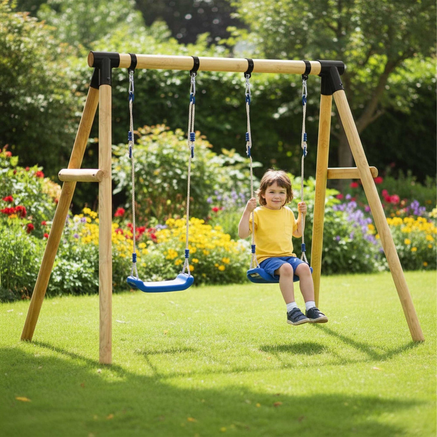 Swing Connector for Round Wooden Posts, Steel