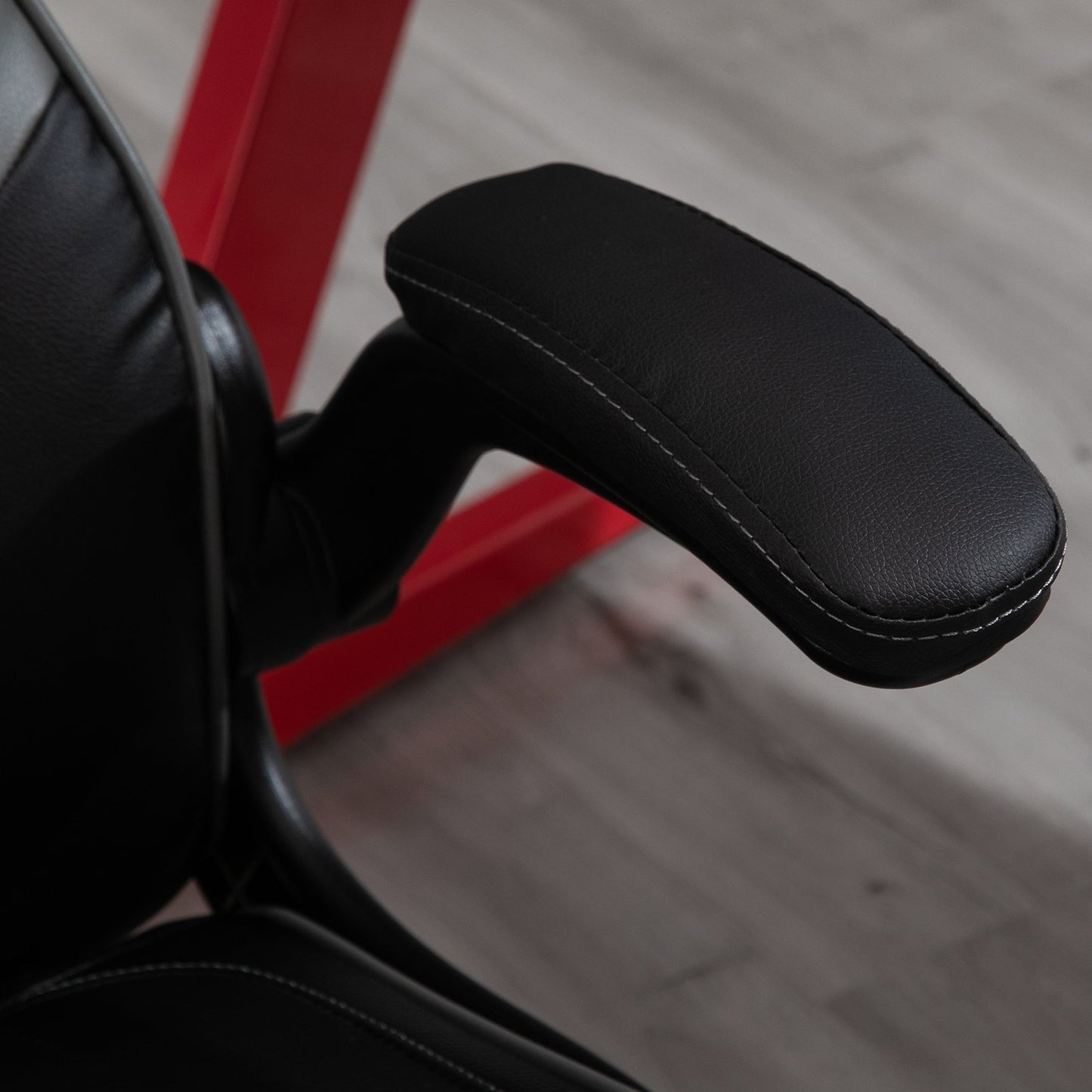 Ergonomic gaming swivel chair, adjustable height, black/grey