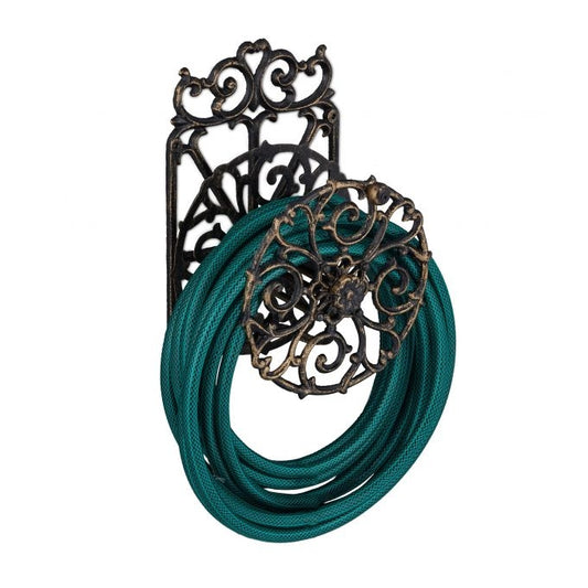 Swivel cast iron hose holder