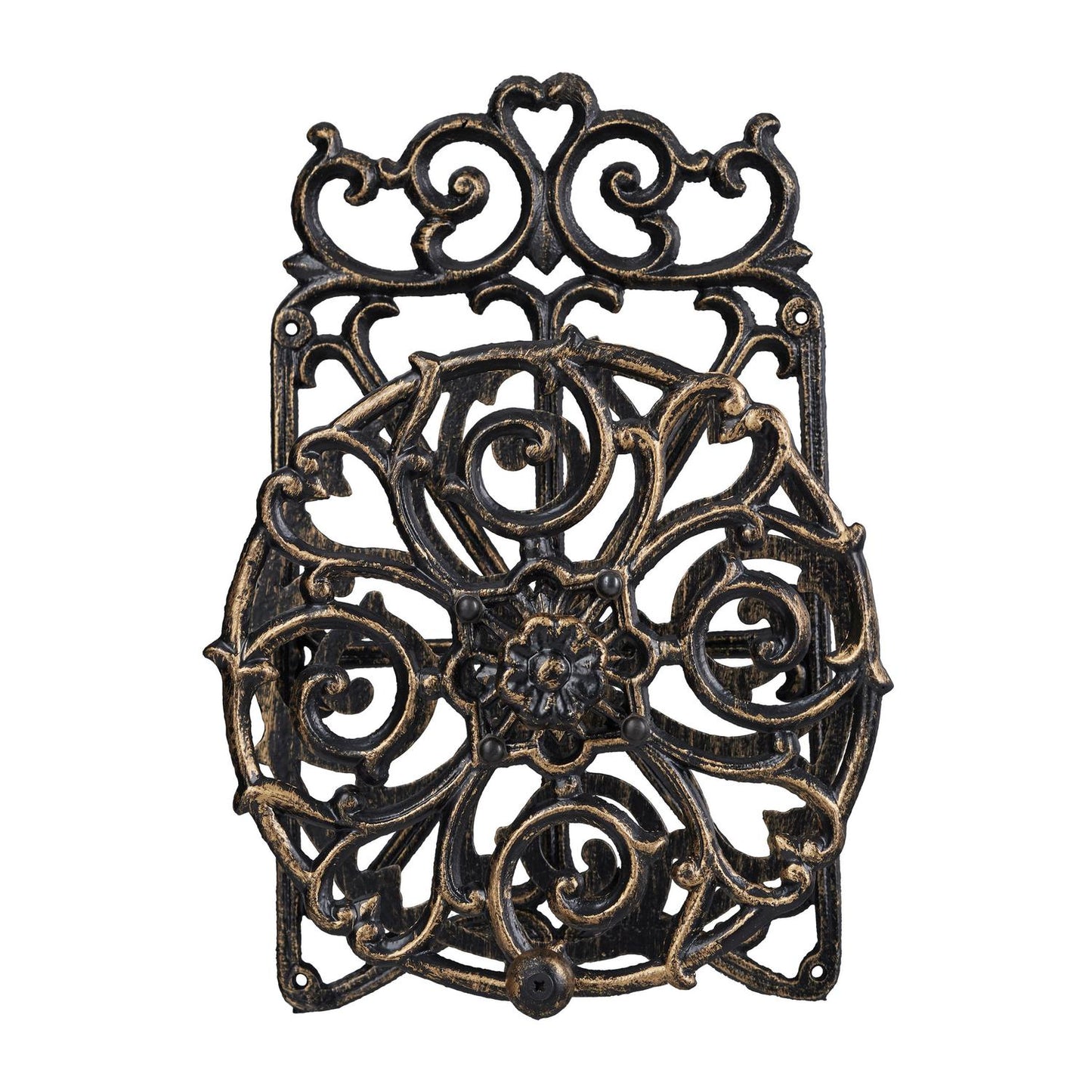 Swivel cast iron hose holder